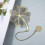 4 Pack Metal Bookmarks with Chain, Gold Cutout Bookmarks 4