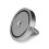 Magnetic Hook 60 lb (27 kg) Pull Rare Earth Magnetic Hook with Counterbore Eyebolt - Silver 2
