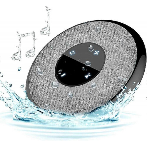 Portable Shower Bluetooth Speaker, IPX6 Waterproof Wireless  Shower Radios TWS Stereo,Gray