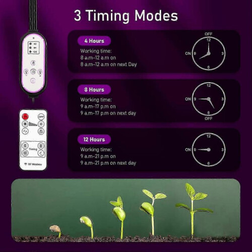 Plant Light, 80 LEDs Grow Light,4 Head Light Full Spectrum Grow Light 2