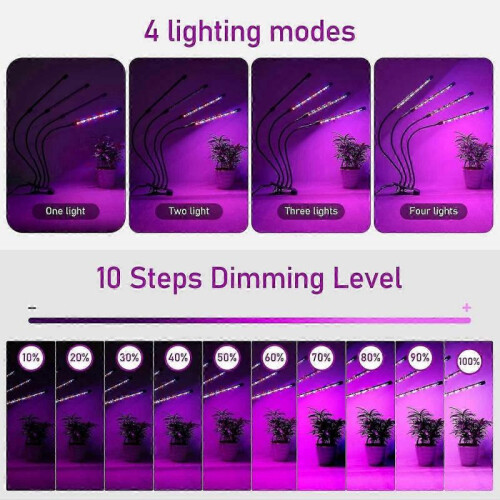 Plant Light, 80 LEDs Grow Light,4 Head Light Full Spectrum Grow Light 1