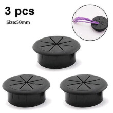 3PCS Desk Cord Grommets Wire Cable Hole Cover for Office PC Desk Cable Cord Cover
