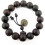 Mens Bracelet Wood Beads , Black 1