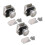 3 X Push Button Latch Rv Door Locks for Caravan Cupboard Drawer Handle 1