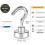 10 Pack Magnetic Hooks, 10kg+ Strong Magnet with Fridge Hook, Heavy Duty Ceiling Cruise Hook, Magnetic Hook 5