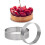 12 Pack Stainless Steel Tart Rings,perforated Cake Mousse Ring,cake Ring Mold,round Cake Baking Too 4