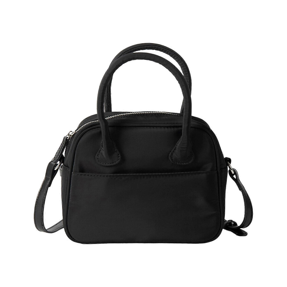 (Yellow, One size) Compact Women's Crossbody Shoulder Bag Adjustable Removable Strap Lightweight Travel Essential Purse PU Leather Handbag  Black