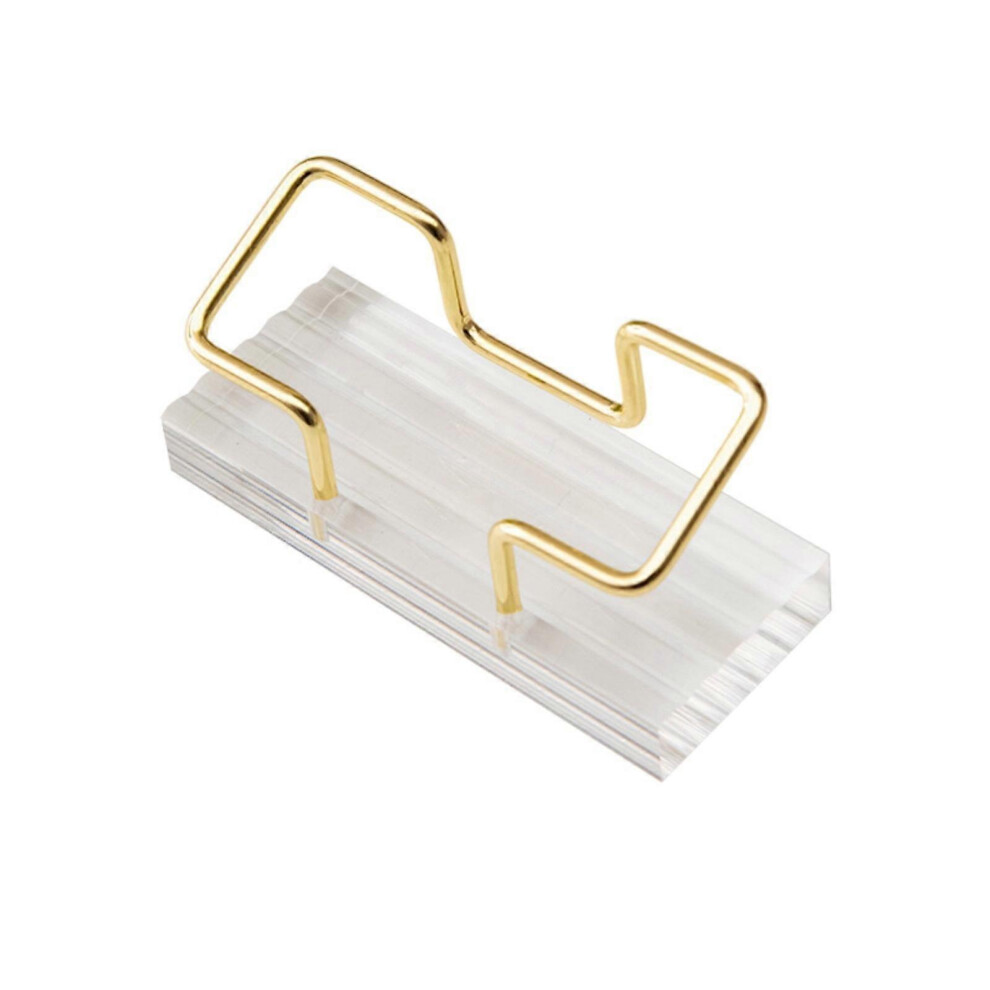 (1, One size) Metal Business Card Holders Business Card Stand Postcard Holders Creative Business Card Display Rack for Office Tabletop