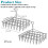 2-Pack Stainless Steel Laundry Drying Rack, Spinning Windproof Drying Rack (40 Clips) 4