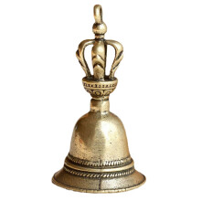 (As show, One size) Brass Handicraft Large Engraved Bell Produces Loud Clear Sound School Meditation Church Bronze Creative Gifts Pet Bell