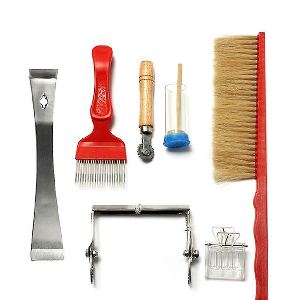 (As show, One size) 1Set Beekeeping Supplies Honey Extractor Queen Catcher Marker Hive Frame Holder High Quality Material Hive Tool  Multi