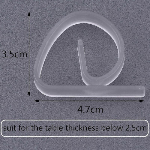 24 Pieces Plastic Tablecloth Clips, Clear Tablecloth Clips Holder Clips for Picnic Party 2
