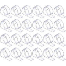 24 Pieces Plastic Tablecloth Clips, Clear Tablecloth Clips Holder Clips for Picnic Party