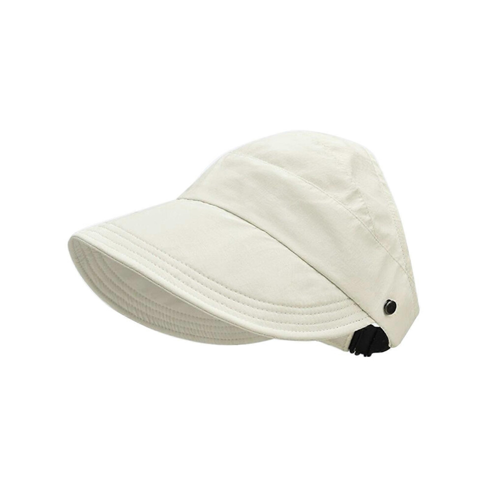 (Khaki, One size) Child Ponytail Baseball Caps 2-8 Year Girls Sun Visor Hat Travel Outdoor Empty Top Sunhat for Daily Wear & Parties  Beige