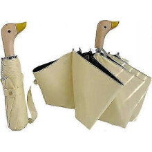 Cute Duck Umbrella Sunny and Rainy Dual-Purpose Sun Umbrella Women Sunscreen and UV Protection Creative Folding