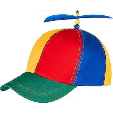 (As show, One size) Colorful Propeller Cap - Helicopter Cap - Propeller Cap - Baseball Cap For Adults And Kids - Adjustable Size