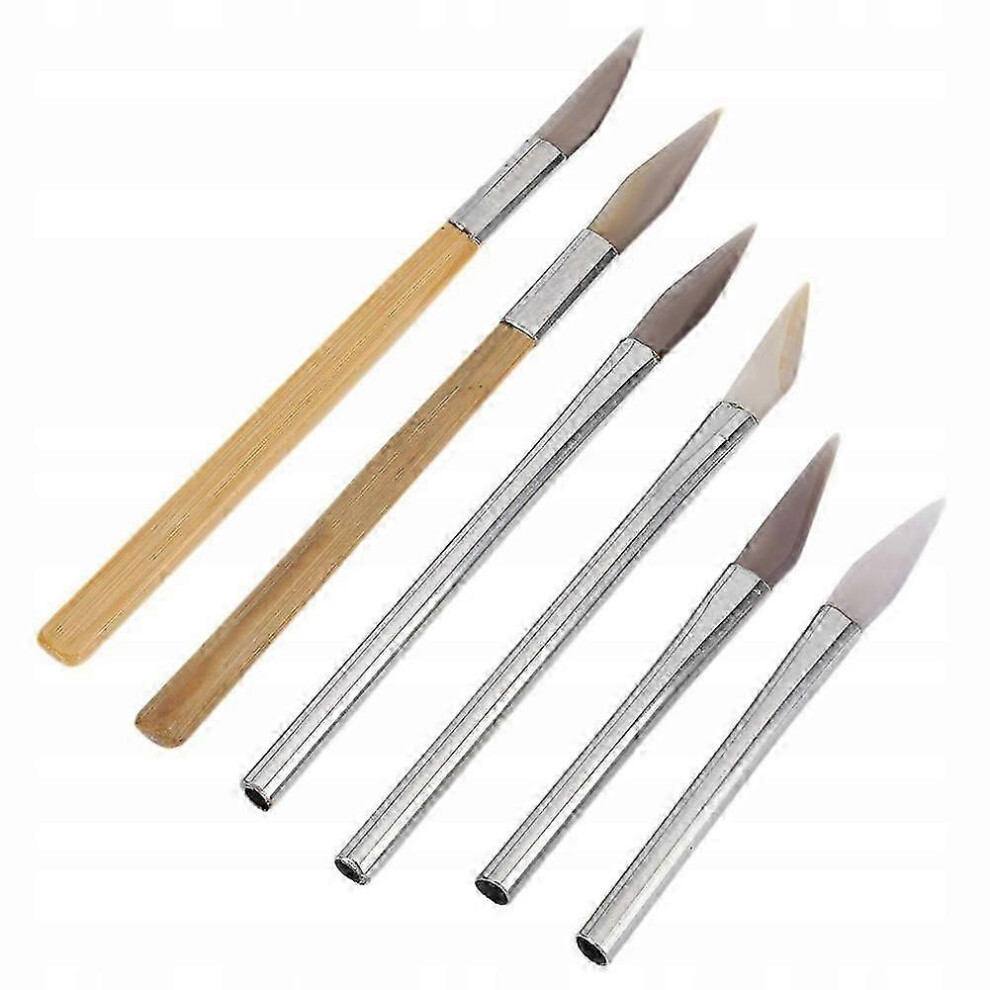 Kikidex (As Show, One Size) Agate Polishing Tool Set With Blade