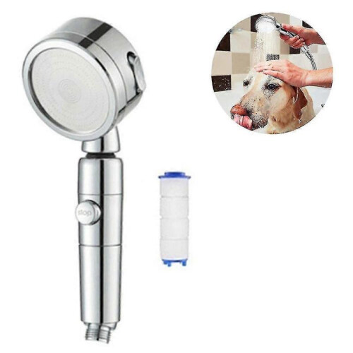 High Pressure Shower Head, Handheld Showerhead with On/off Full Shutoff Push Button And Switch To Control Flow, Angle-adjustable Water Saving Bod 1