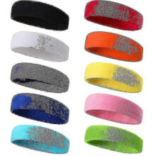 10 Pieces Sports Headband for Men And Women, Sweatband, Elastic Hair Band Non Slip Moisture Wicking Cotton Headband for Sports