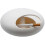 (As show, One size) Pebble Ashtray With Lid(white) 1