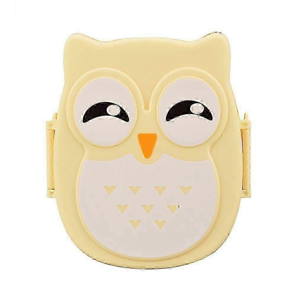 Kikidex (A, One Size) Owl Lunch Box Food Container Storage Box Portable Bento Box Purple