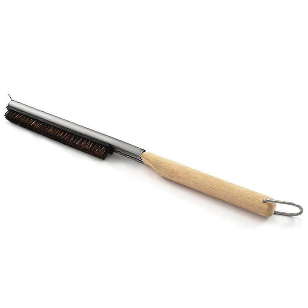 (As show, One size) Pizza Oven Brush With Wooden Handle Multipurpose Detachable Grill Cleaning Tool