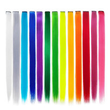 13 Pcs Ed Clip In H Extenss 55cm Straight Synthetic Ieces