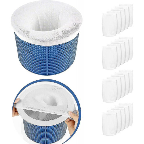 20 Pack Pool Skimmer Socks, Reusable And Super Elastic Skimmer Socks