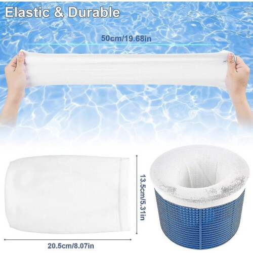 20 Pack Pool Skimmer Socks, Reusable And Super Elastic Skimmer Socks 1