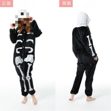 (A, XL) Xuebao Cartoon One-piece Pajamas Autumn And Winter Flannel Snowman Same Style Couple Funny Pajamas Home Clothes