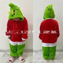 (Q2, M) Xuebao Cartoon One-piece Pajamas Autumn And Winter Flannel Snowman Same Style Couple Funny Pajamas Home Clothes
