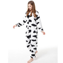 (QW1, M) Xuebao Cartoon One-piece Pajamas Autumn And Winter Flannel Snowman Same Style Couple Funny Pajamas Home Clothes