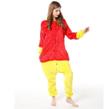 (PW4, L) Xuebao Cartoon One-piece Pajamas Autumn And Winter Flannel Snowman Same Style Couple Funny Pajamas Home Clothes