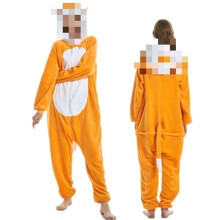 (PW0, 130) Xuebao Cartoon One-piece Pajamas Autumn And Winter Flannel Snowman Same Style Couple Funny Pajamas Home Clothes