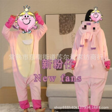 (NT1, S) Xuebao Cartoon One-piece Pajamas Autumn And Winter Flannel Snowman Same Style Couple Funny Pajamas Home Clothes