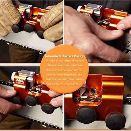 Portable Chainsaw Sharpener Jig Chainsaw Chain Sharpening for Most Chain Saws And Electric Saws Wit 1
