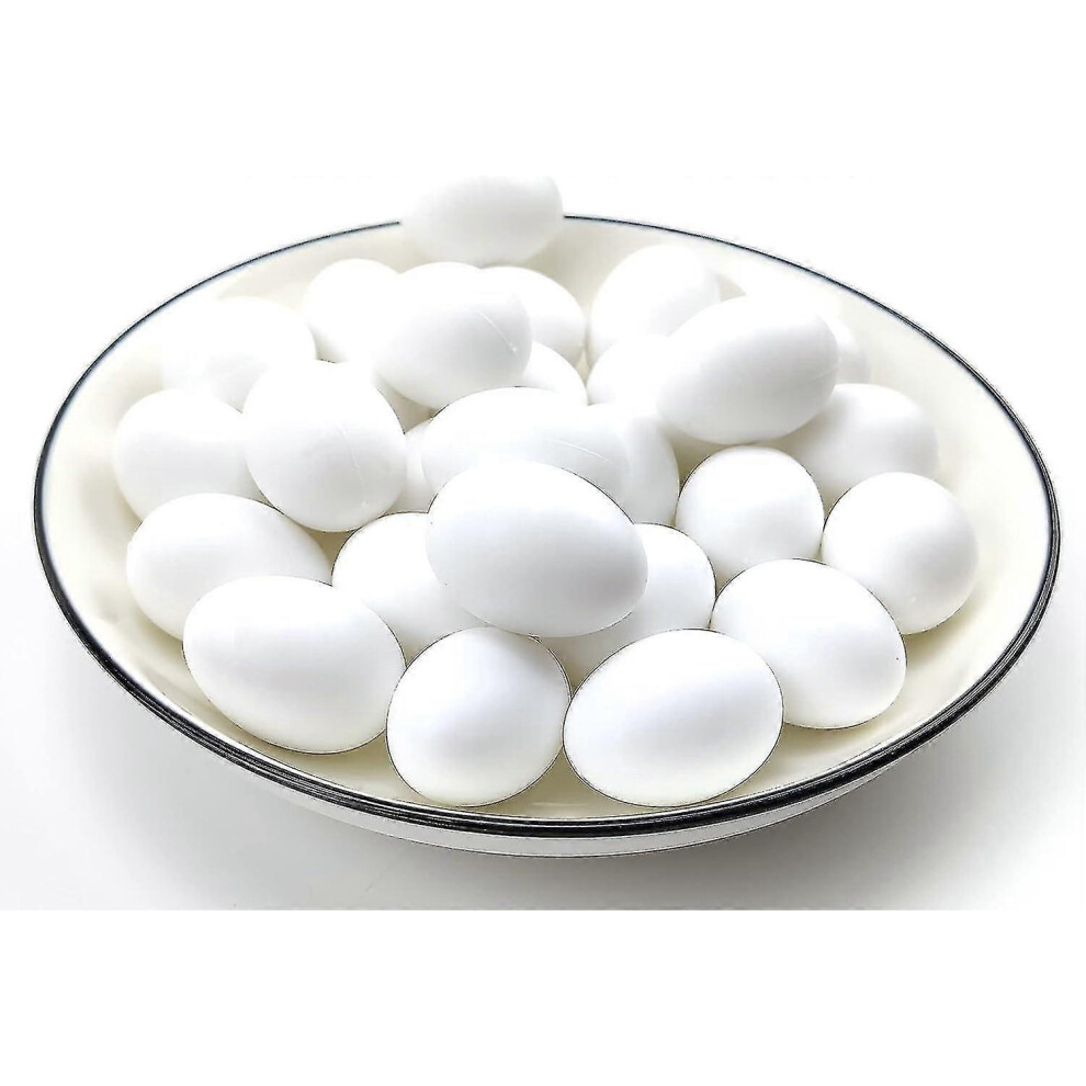 Kikidex (As Show, One Size) 10 Pcs Plastic Pigeon Eggs White