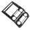 Fiber Inner Navigat Cover Trim Center Console Cover for 2015-2019 2