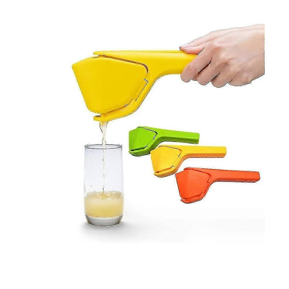 (As show, One size) 3pcs Easy To Lemon Squeezer Manual Lemon Juicer, Upgraded Manual Handheld Juicer Press For Lemon Or