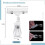 50 Pcs Rotatable Sign Clips, Double-Sided Merchandise Sign Holders, Plastic Clear Tag Display Racks, Label Stands js 4