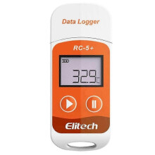 Elitech RC-5+ PDF USB Temperature Data Logger Reusable Recorder 32000 Points for Refrigeration, Cold Chain Transport DS