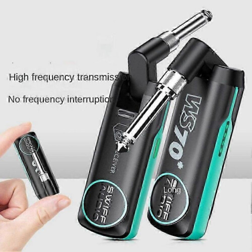 WS70 Plus Guitar Wireless Transmitter Receiver Portable Electric Guitar UHF Audio Transceiver Wire JP 1