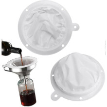 Food Filter, Nylon Kitchen Strainer Filter, Filter Jam Straining, Mesh Sieve for Filtering Wine, Juice, Milk, Coffee, 200 Mesh and 400 Mesh