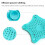 (Red) Kitchen Sink Anti-clogging Pentagram Starfish Silicone Bathroom Drain Strainer 7