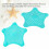 (Red) Kitchen Sink Anti-clogging Pentagram Starfish Silicone Bathroom Drain Strainer 8