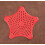 (Red) Kitchen Sink Anti-clogging Pentagram Starfish Silicone Bathroom Drain Strainer 1