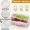 Snackal Box Fridge Storage:Divided Serving Tray -Snack Organizer Reusable Food Platter Portable Ref js 4
