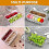 Snackal Box Fridge Storage:Divided Serving Tray -Snack Organizer Reusable Food Platter Portable Ref js 5