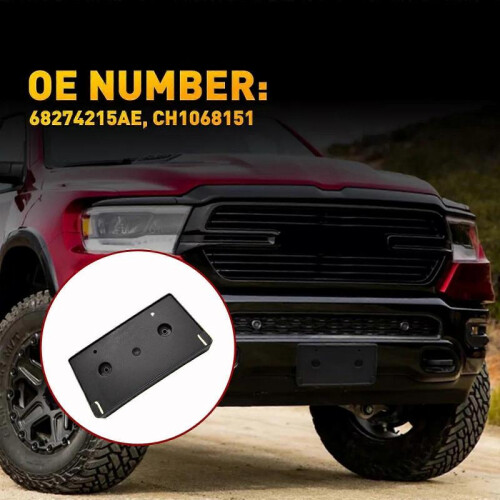 Front License Plate Holder Mount Bracket Fit for Dodge Ram 1500 2019 2020 2021 1