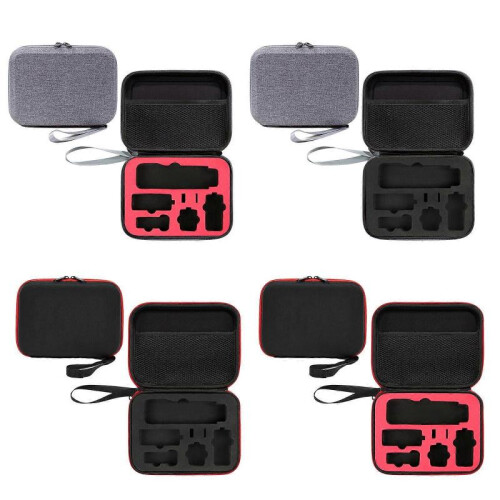 (gray-red liner) For DJI Osmo Pocket 3 Gimbal Camera Accessories Portable Case Storage Bag